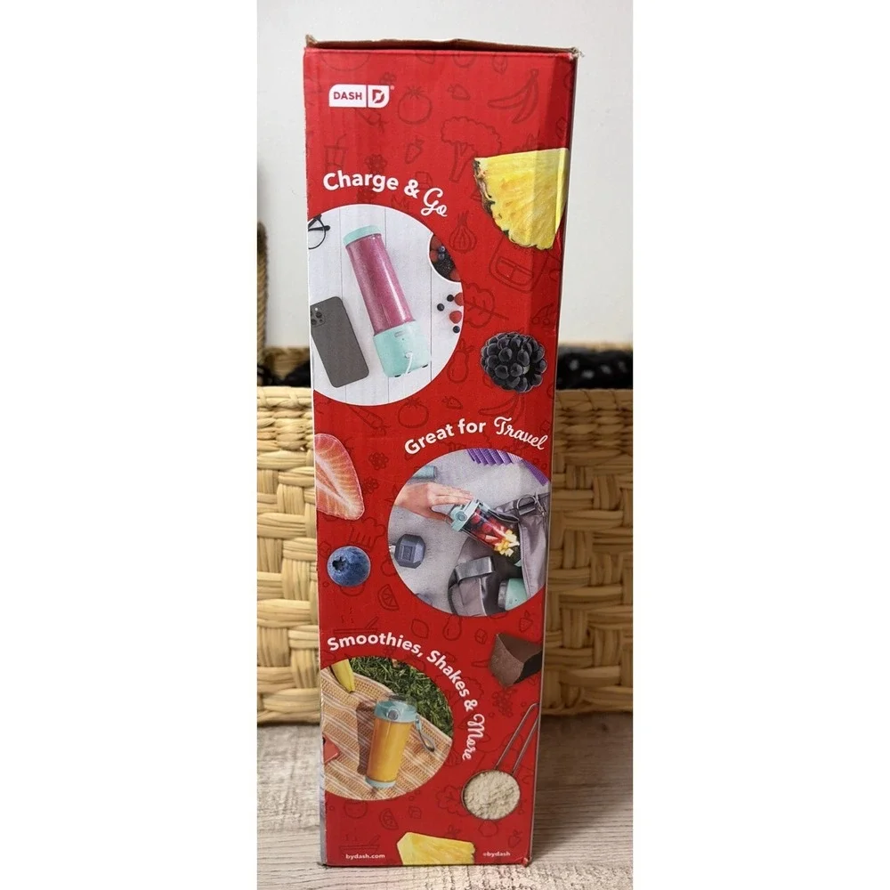 Dash 16oz Personal Portable USB-C Blender - Aqua Blue New in‎ Box
